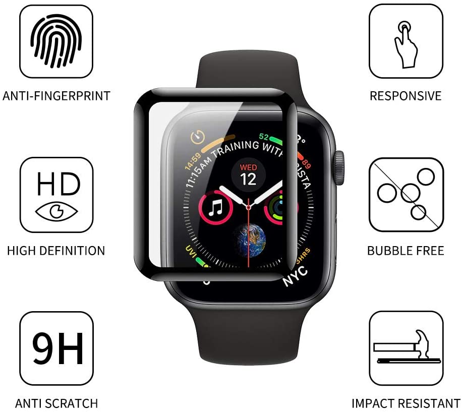 Curved tempered glass for Apple Watch