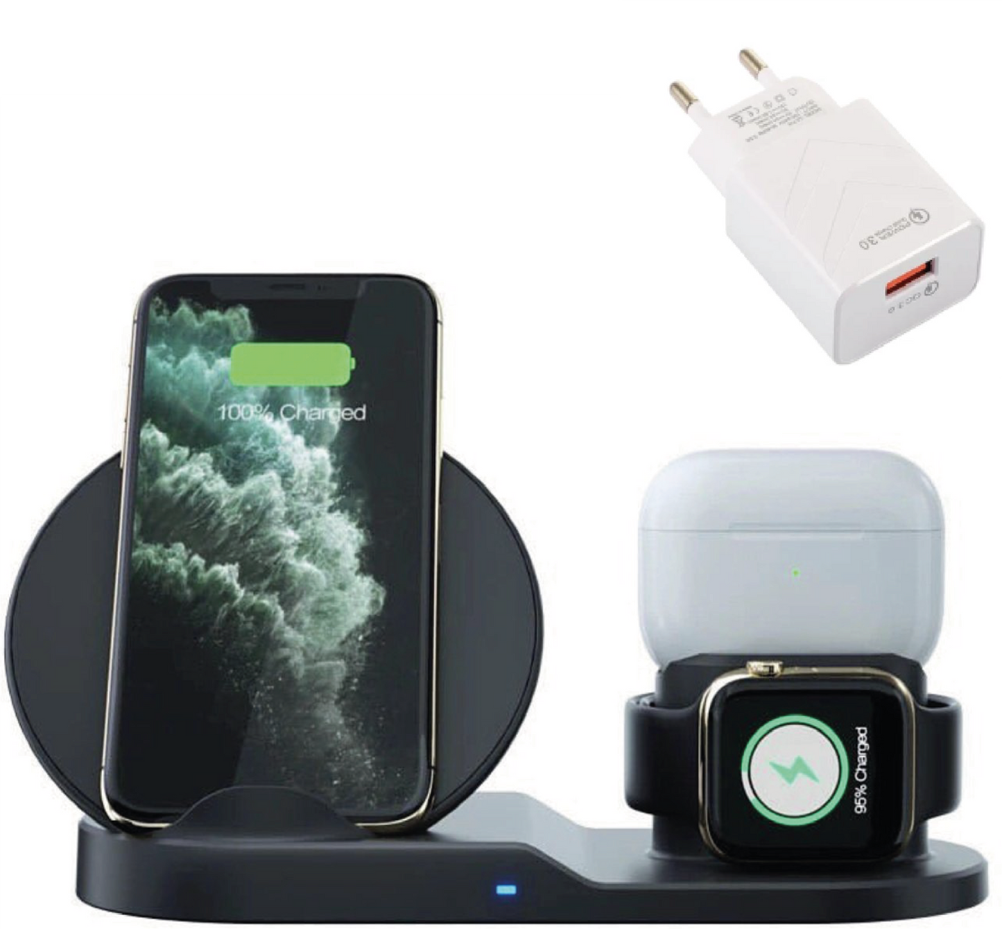 Cargador inalámbrico Dock™ 3 en 1