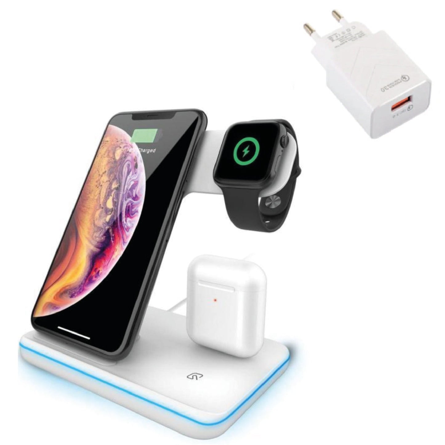 3-in-1 Blade™ Wireless and Lightning Charger