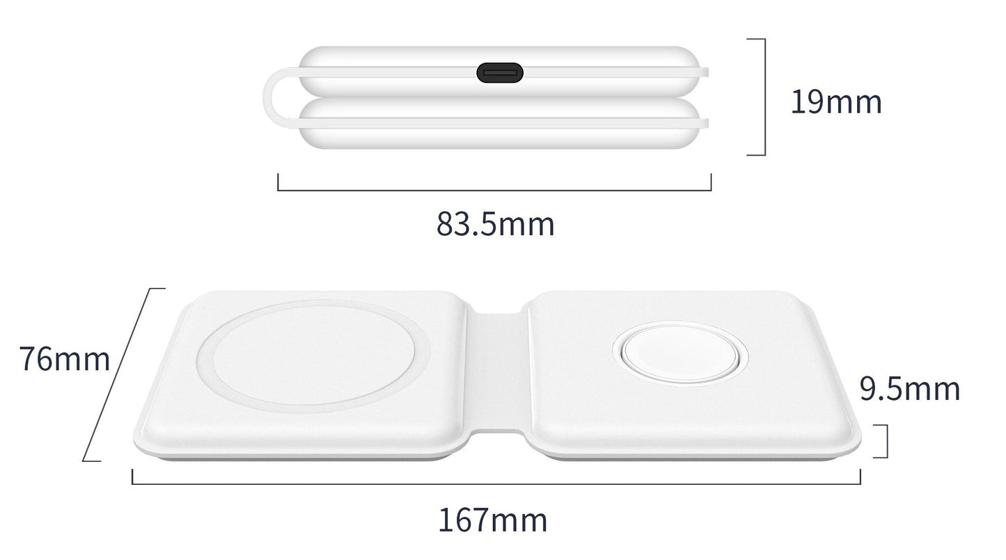 Caricabatterie Magsafe Duo Alpha™ cromato 