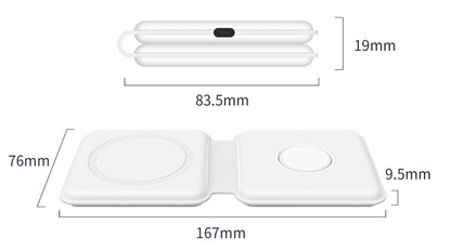 Caricabatterie Magsafe Duo Alpha™ cromato 