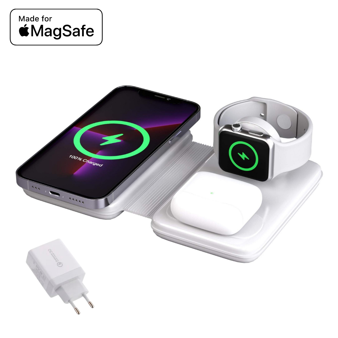 Omega™ - Caricabatterie wireless pieghevole 3 in 1