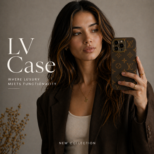 Luxury Case - LV Style with Camera Protection