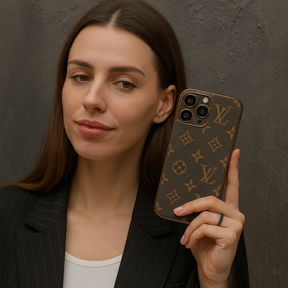 Luxury Case - LV Style with Camera Protection
