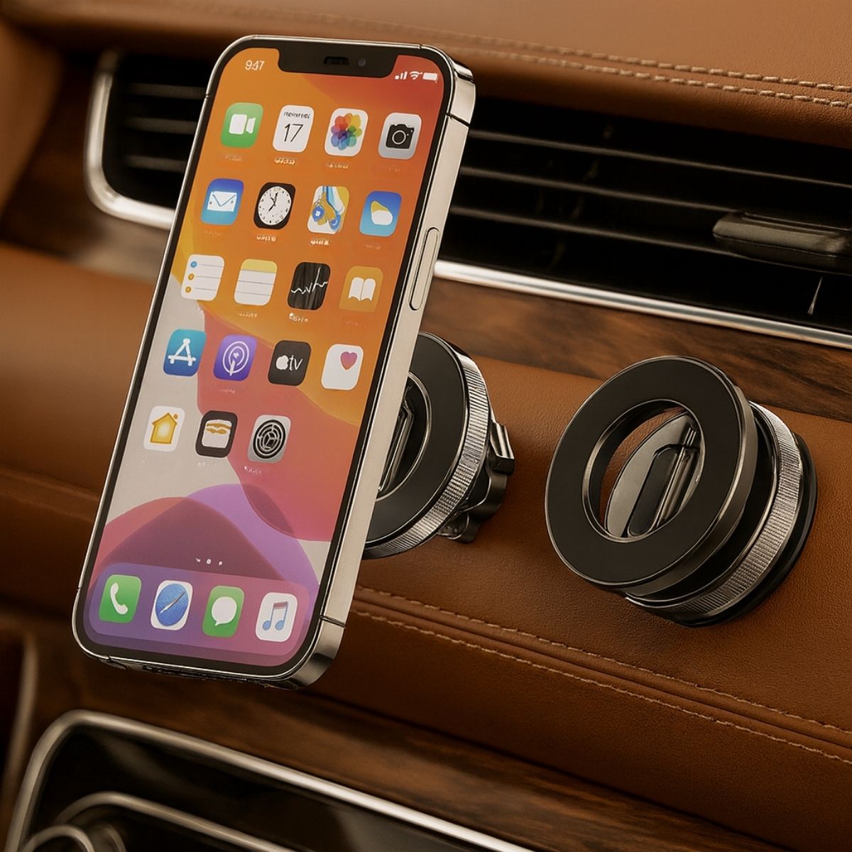 Supporto magnetico a ventosa girevole a 360° pieghevole