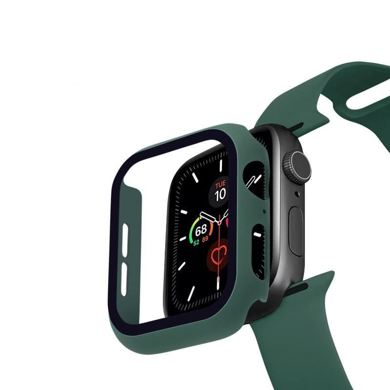 Cinturino in silicone + protezione in vetro temperato per Apple Watch