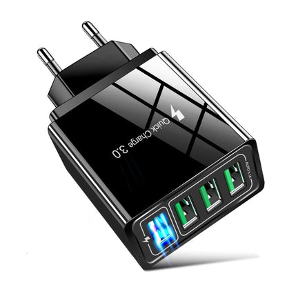 Adattatore di ricarica rapida QC3.0 a 4 porte